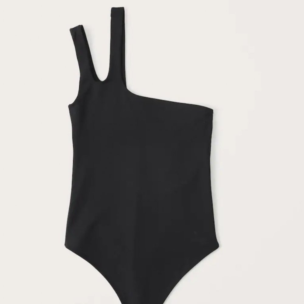 Abercrombie Asymmetrical Double-Layered Seamless Fabric Bodysuit